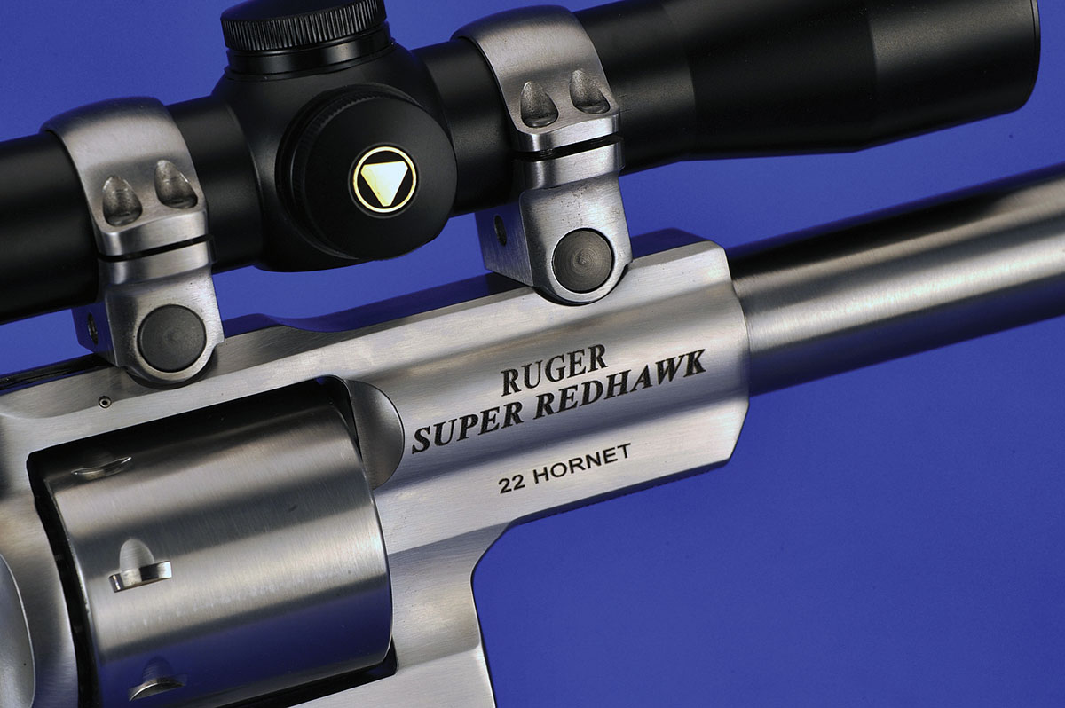 Originally designed and built for the 44 and above magnums, this gun should please long-range varmint hunters. A heavy frame that extends out from the cylinder and a non-fluted cylinder are all part of this package.